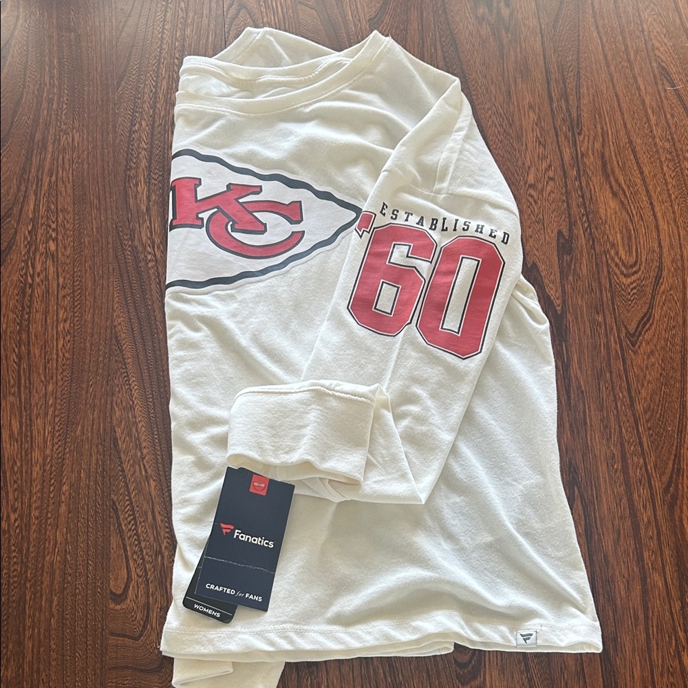 Women’s Large Kansas City Chiefs Long Sleeve Tee by NFL Team Apparel/Fanatics